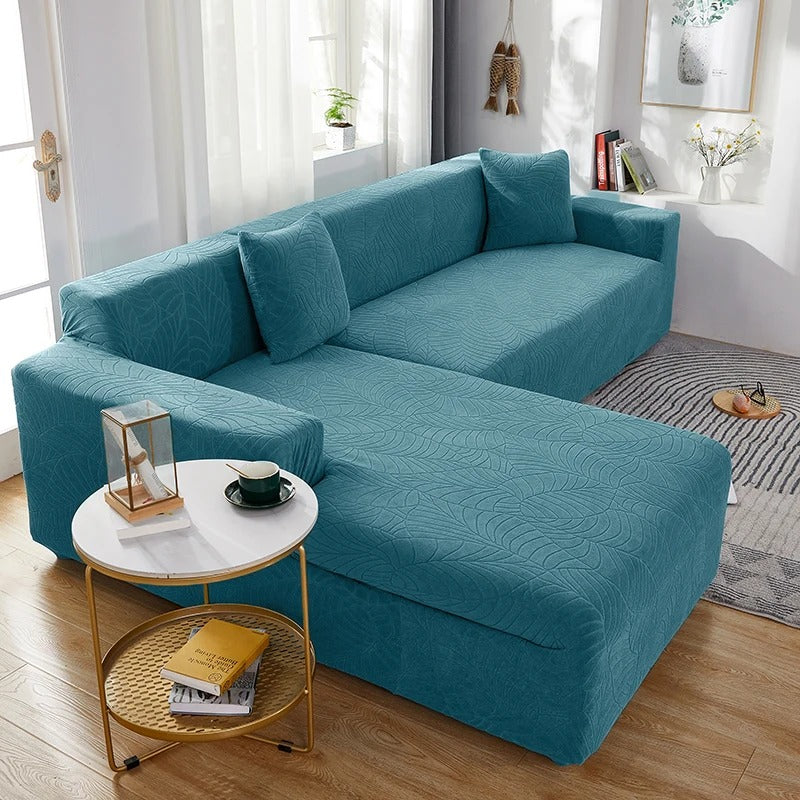 Housse de Canapé d'Angle - Bleu Ciel