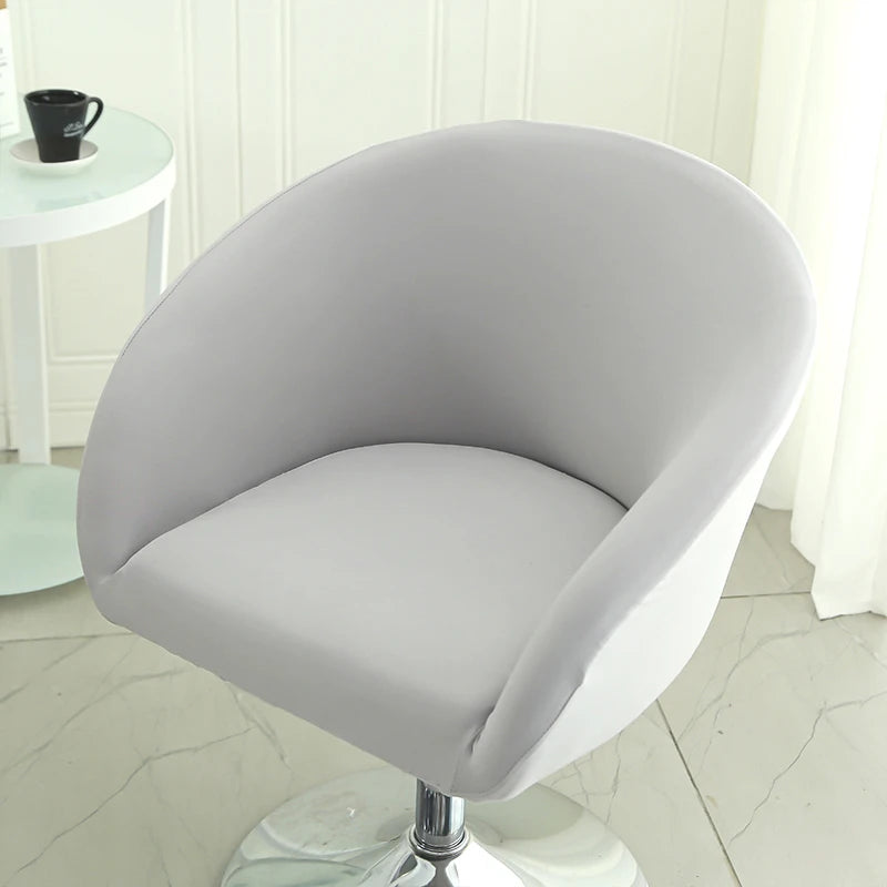 Housse Chaise Bar - Avec Motifs - Dossier Arrondi