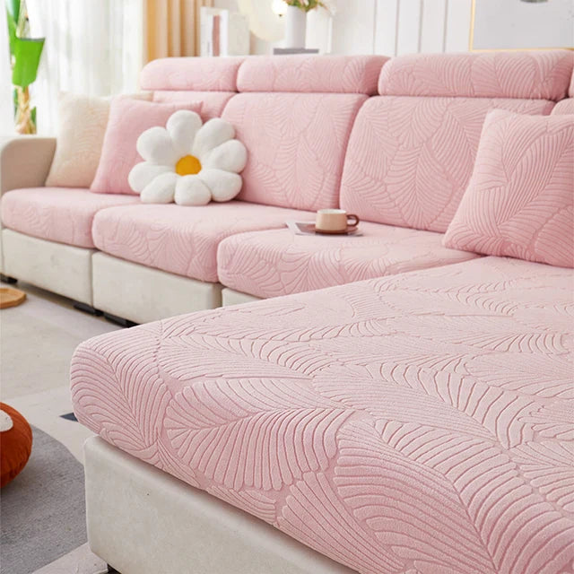 Housse Coussin Canapé - Motifs Feuilles