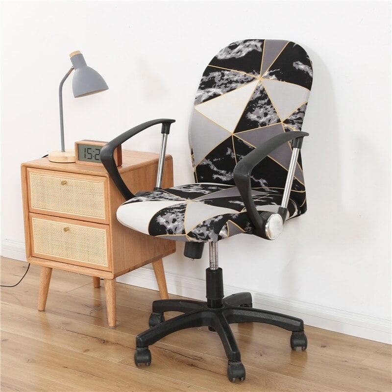 Housse de Chaise Bureau - Rayée - Housse de Chaise de Bureau