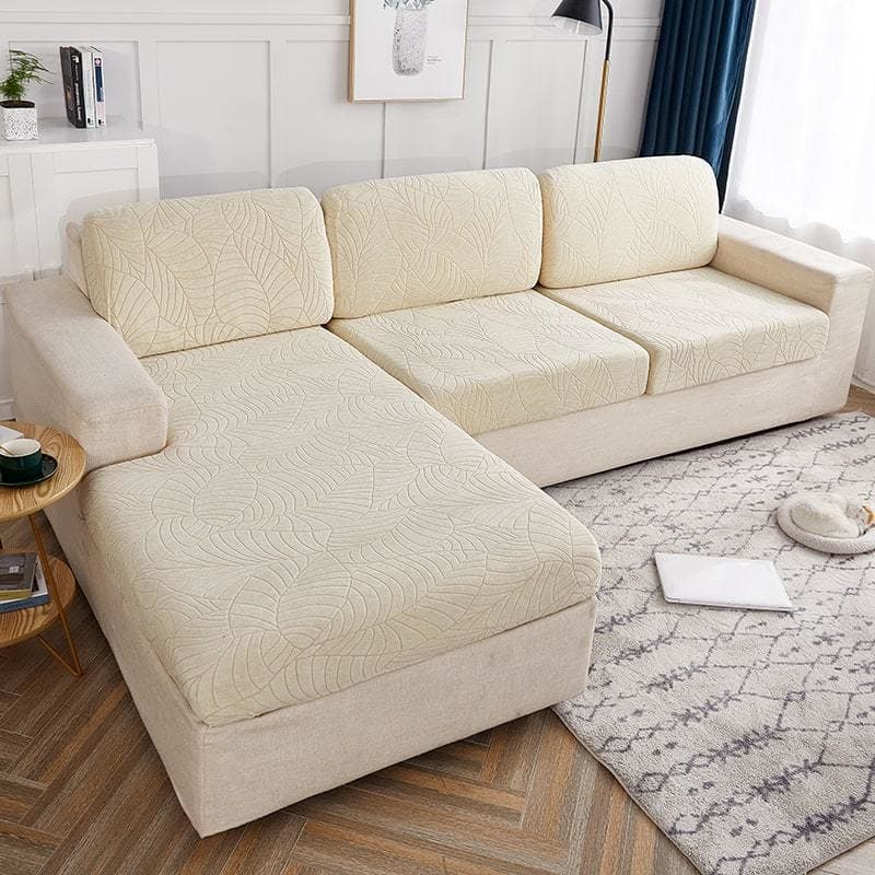 Housse Coussin Canapé Résistant aux éclaboussures Beige