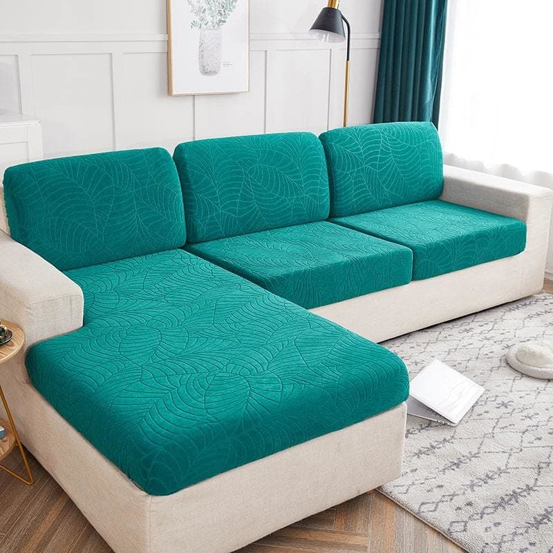 Housse Coussin Canapé Résistant aux éclaboussures Bleu Canard