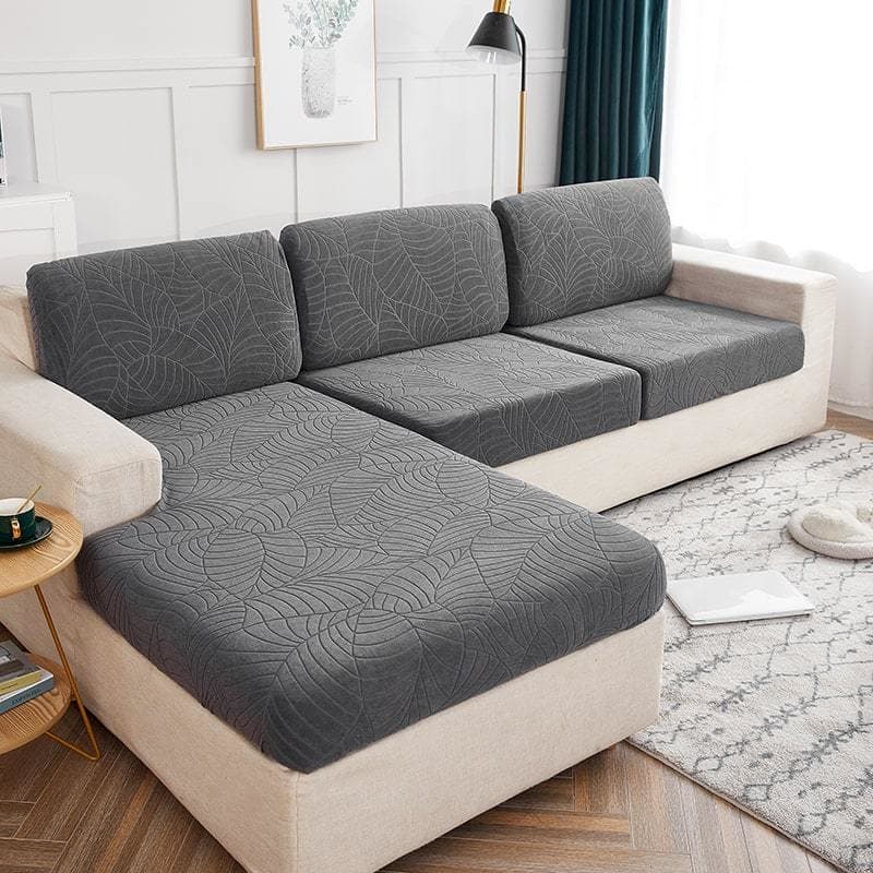 Housse Coussin Canapé Résistant aux éclaboussures Gris Anthracite