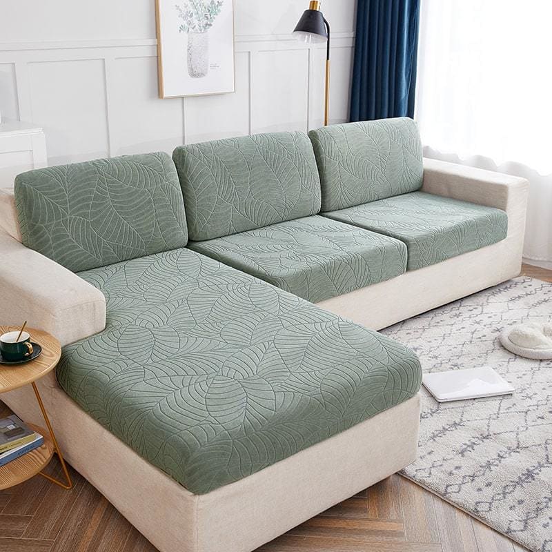 Housse Coussin Canapé Résistant aux éclaboussures Vert D'Eau