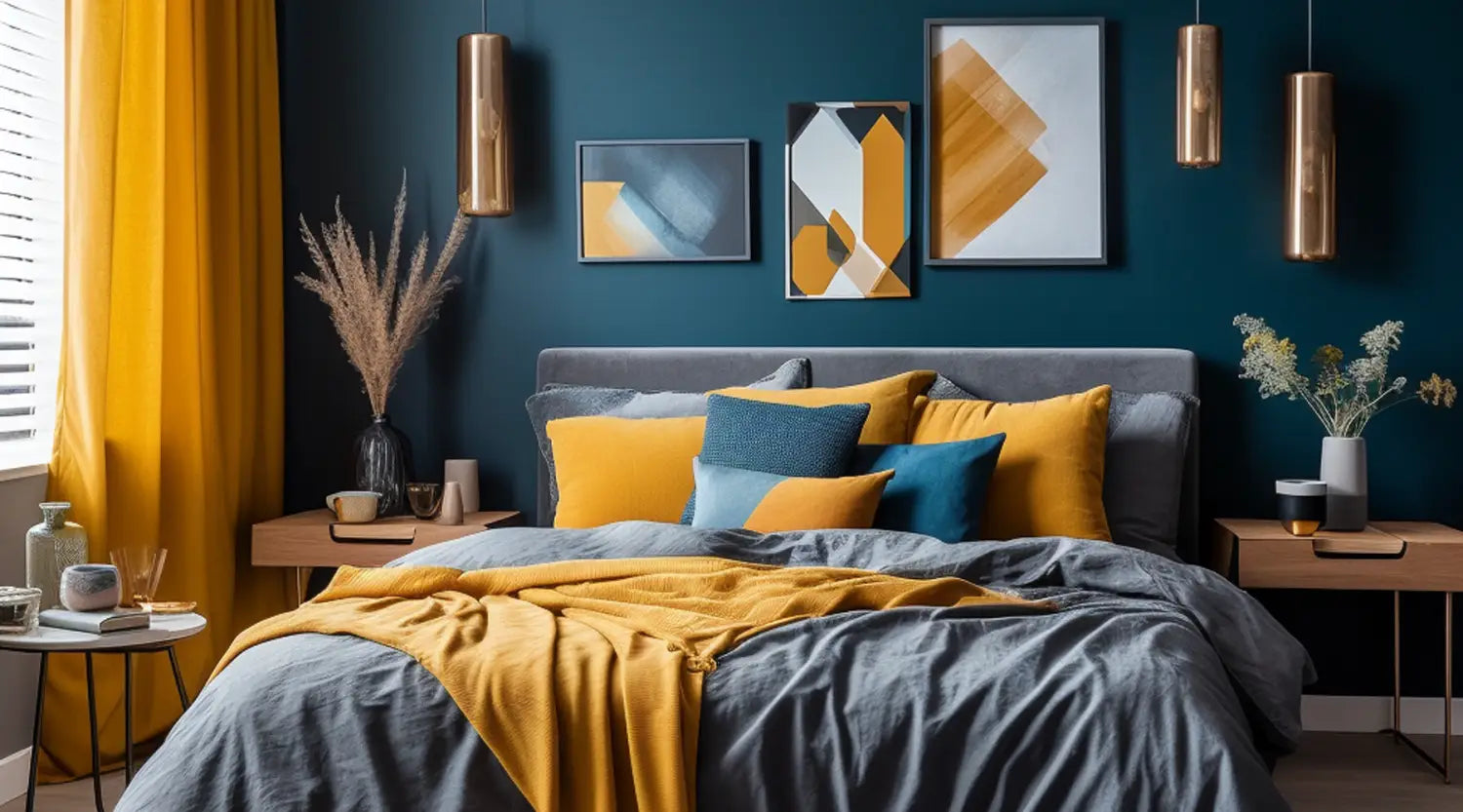 10 Astuces pour une Chambre Jaune Moutarde et Bleu Canard Pleine de Ch ...