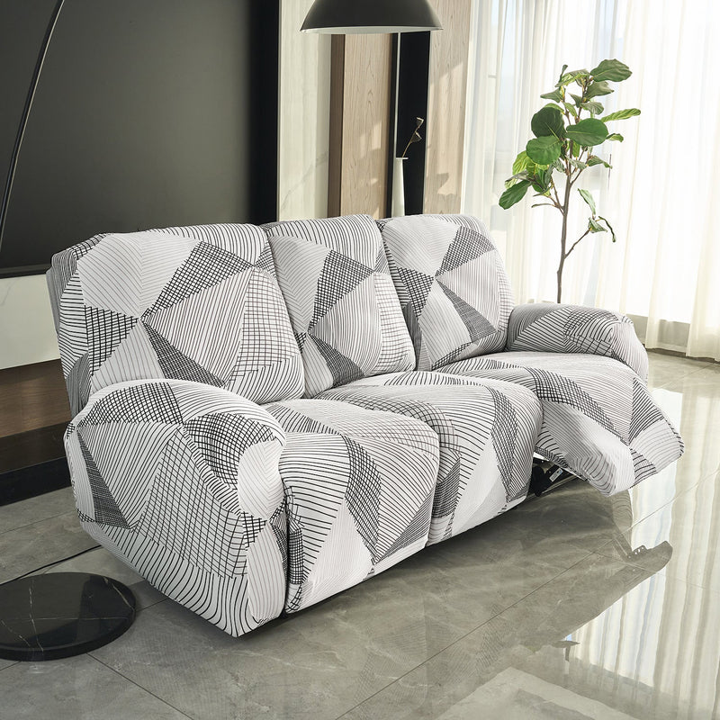 Housse de Fauteuil Relax - Blanc Neige et Noir