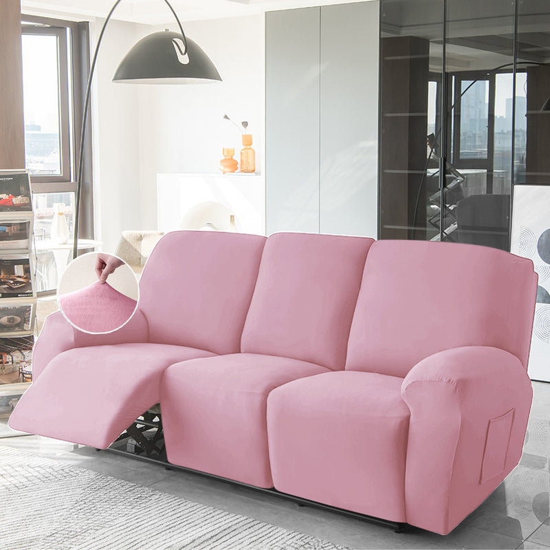 Housse de Fauteuil et Canapé Relax - Velours Rose