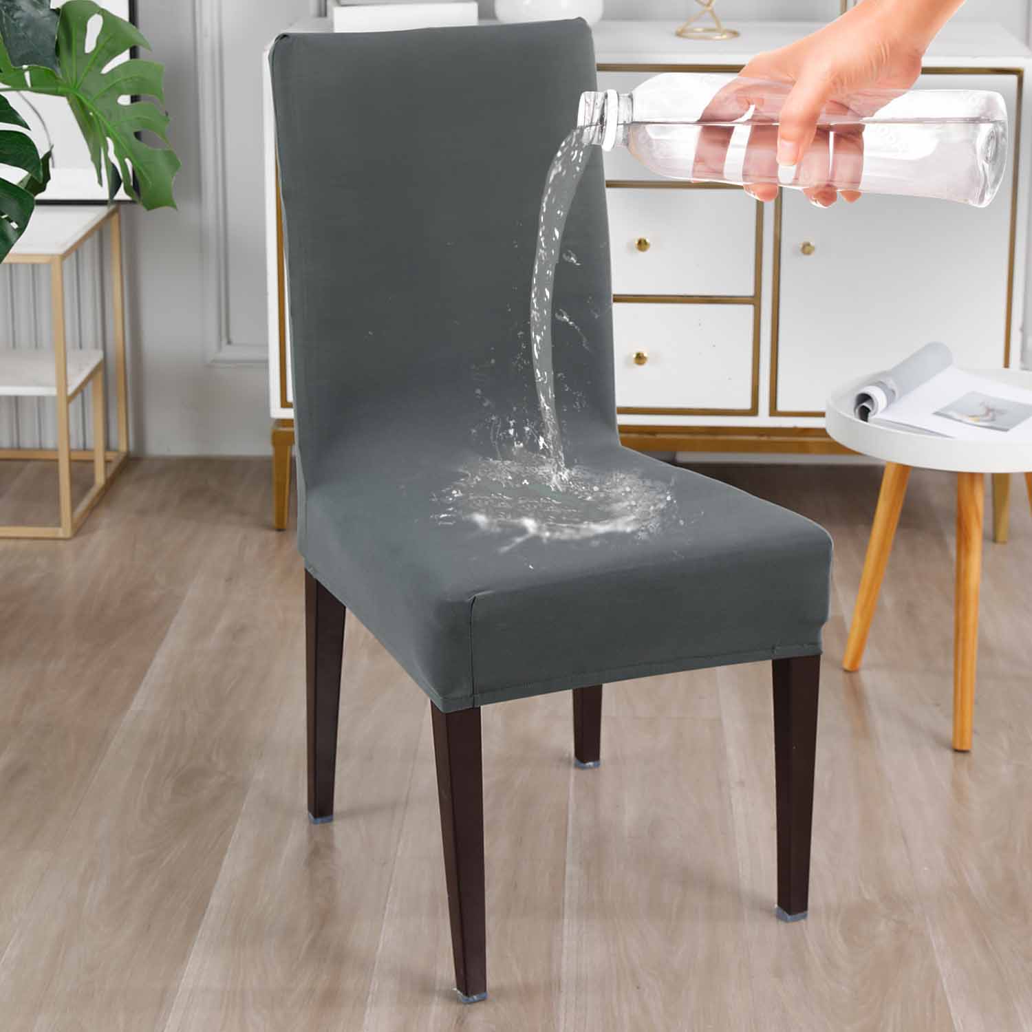 Housse de Chaise Imperméable - Gris Foncé