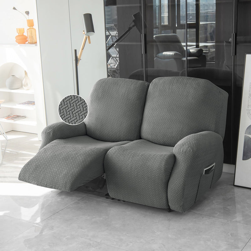 Housse de Fauteuil Relax - Gris Jacquard