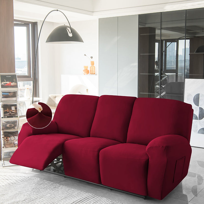 Housse de Fauteuil et Canapé Relax - Rouge Bordeaux