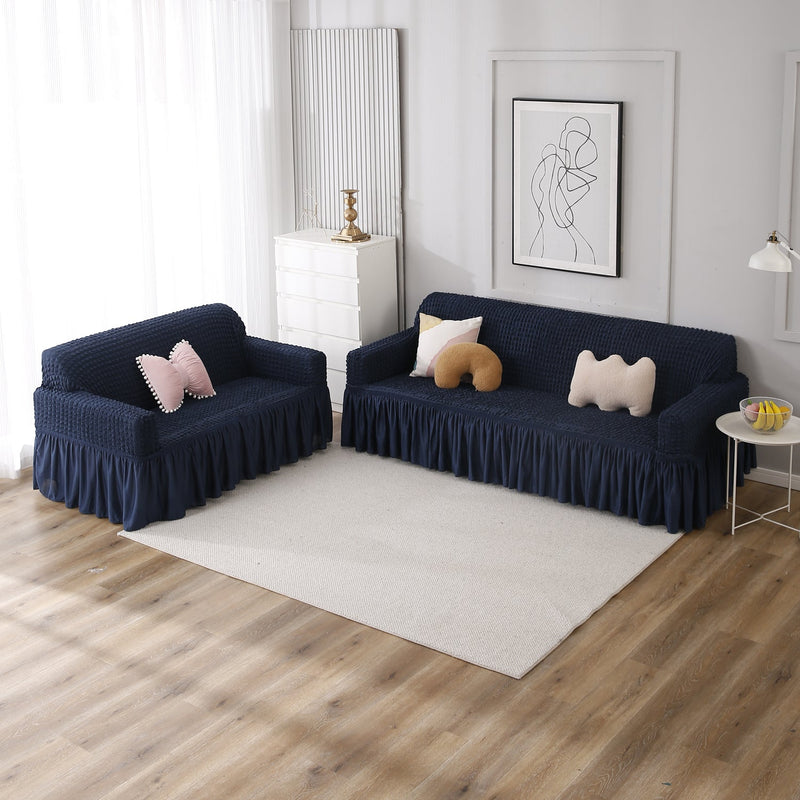 Housse de Canapé Extensible - Bleu Marine