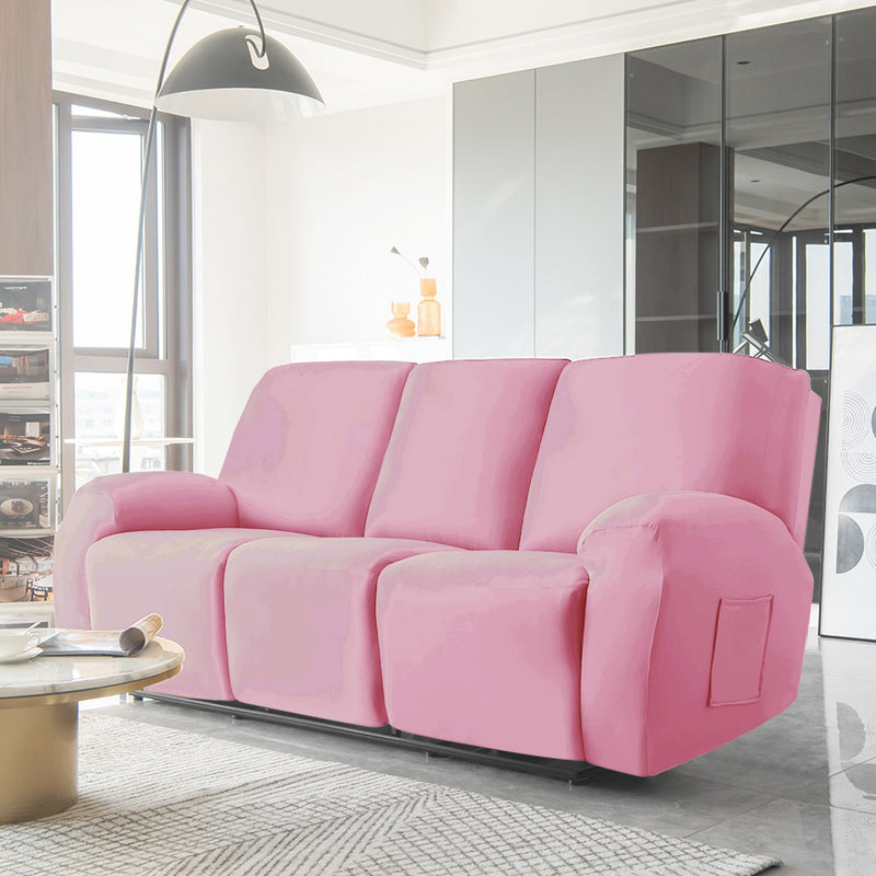 Housse de Fauteuil et Canapé Relax - Velours Rose