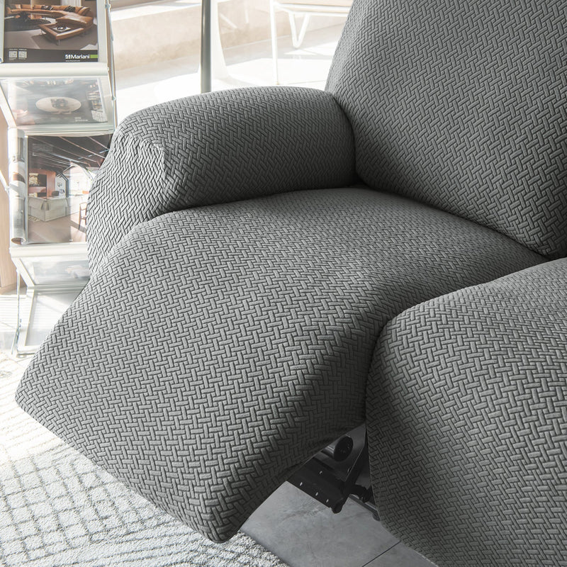 Housse de Fauteuil Relax - Gris Jacquard