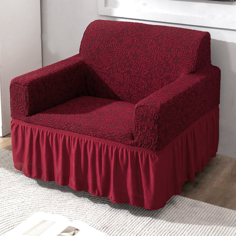 Housse de Canapé Extensible - Rouge Bordeaux