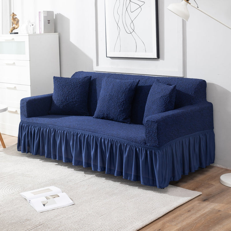 Housse de Canapé Extensible - Bleu Marine