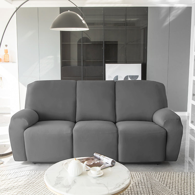 Housse de Fauteuil et Canapé Relax - Velours Gris