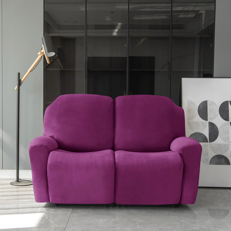 Housse de Fauteuil et Canapé Relax - Velours Mauve