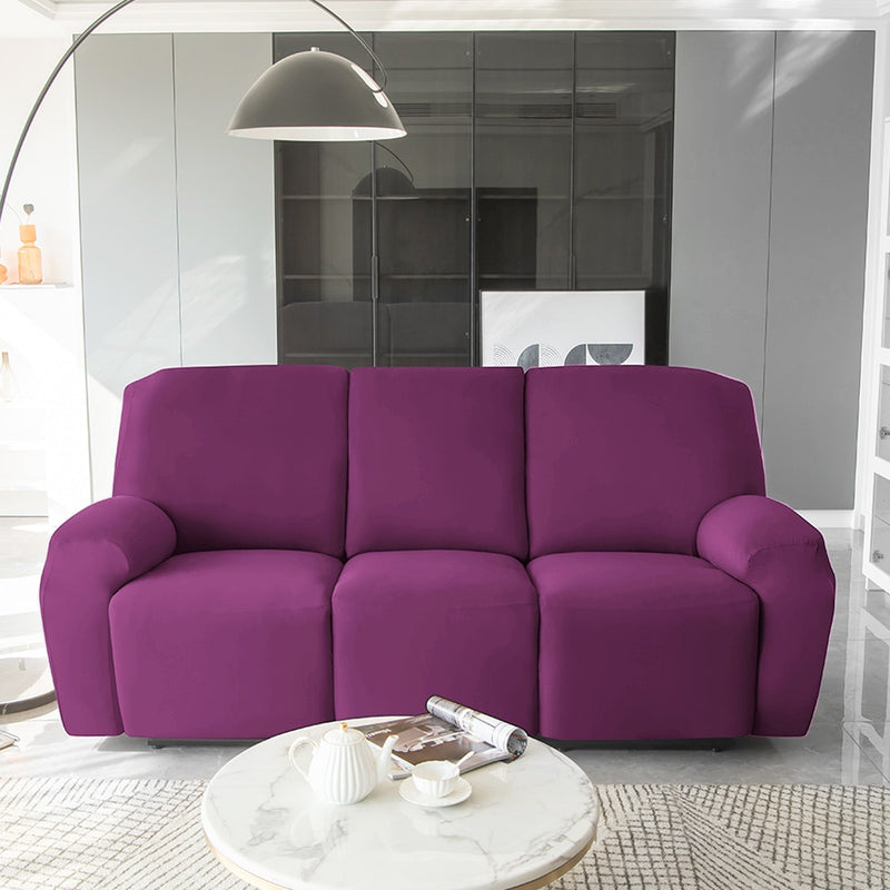 Housse de Fauteuil et Canapé Relax - Velours Mauve