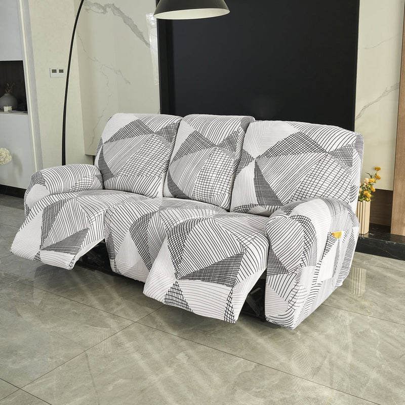 Housse de Fauteuil Relax - Blanc Neige et Noir