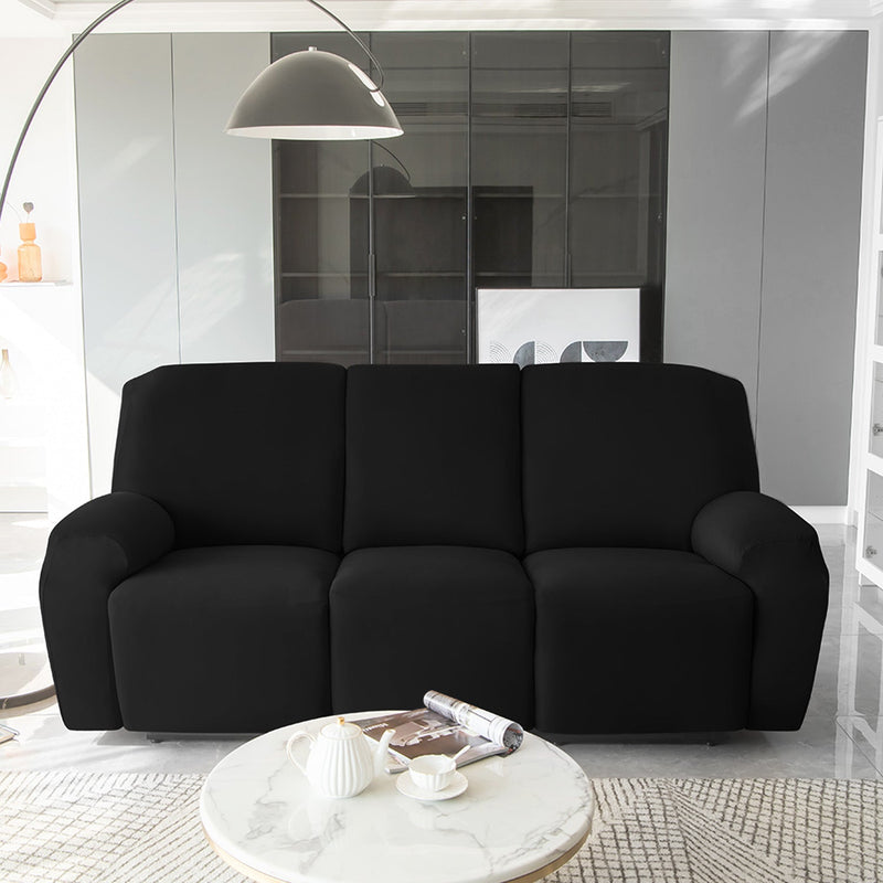 Housse de Fauteuil et Canapé Relax - Velours Noir