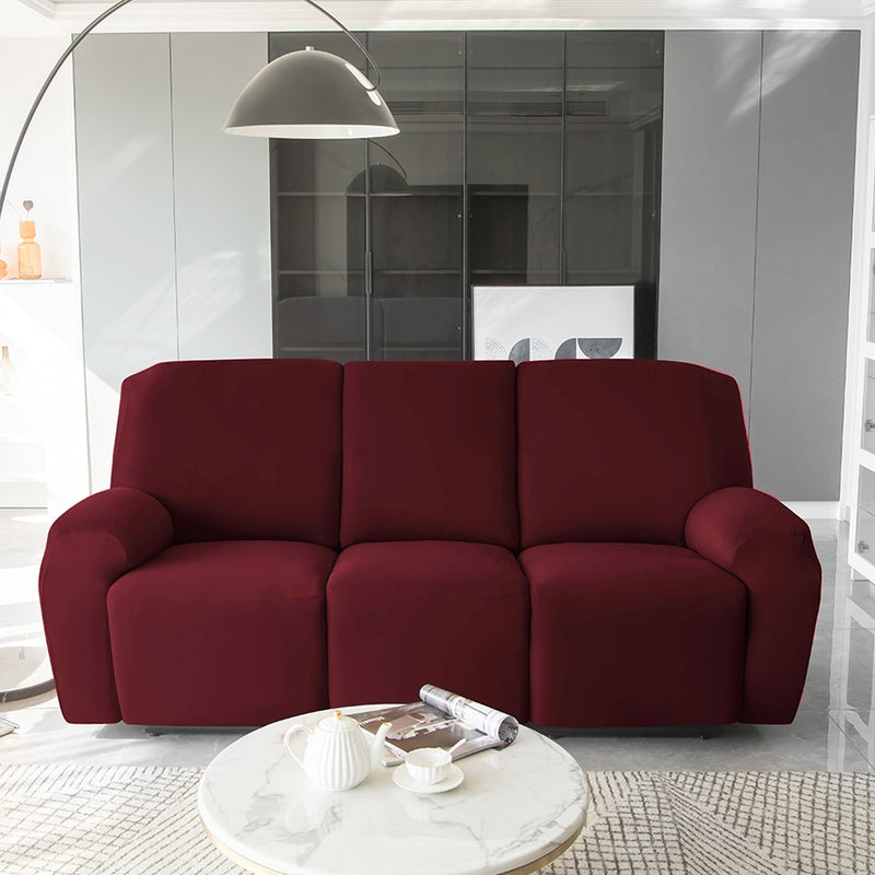 Housse de Fauteuil et Canapé Relax - Velours Bordeaux