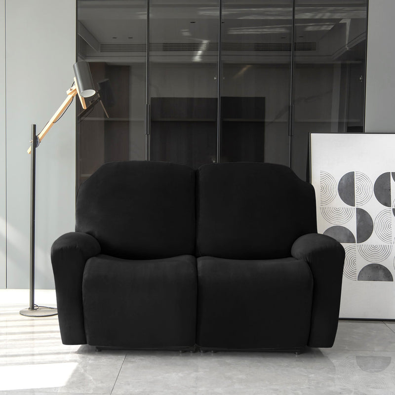 Housse de Fauteuil et Canapé Relax - Velours Noir