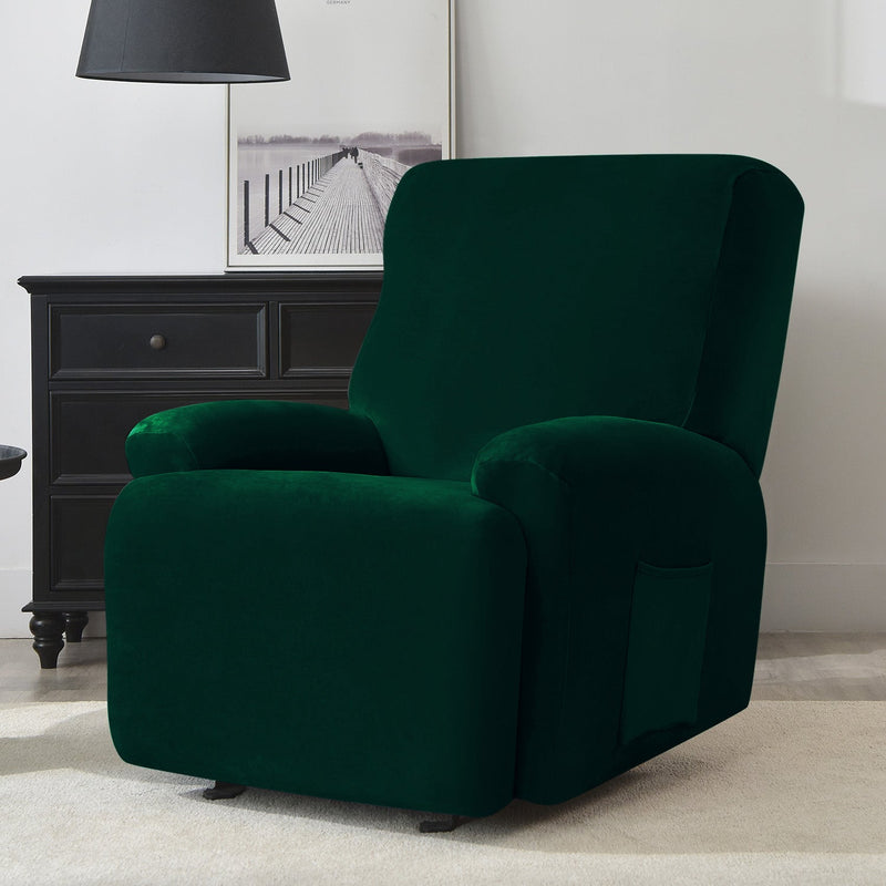 Housse de Fauteuil et Canapé Relax - Velours Vert