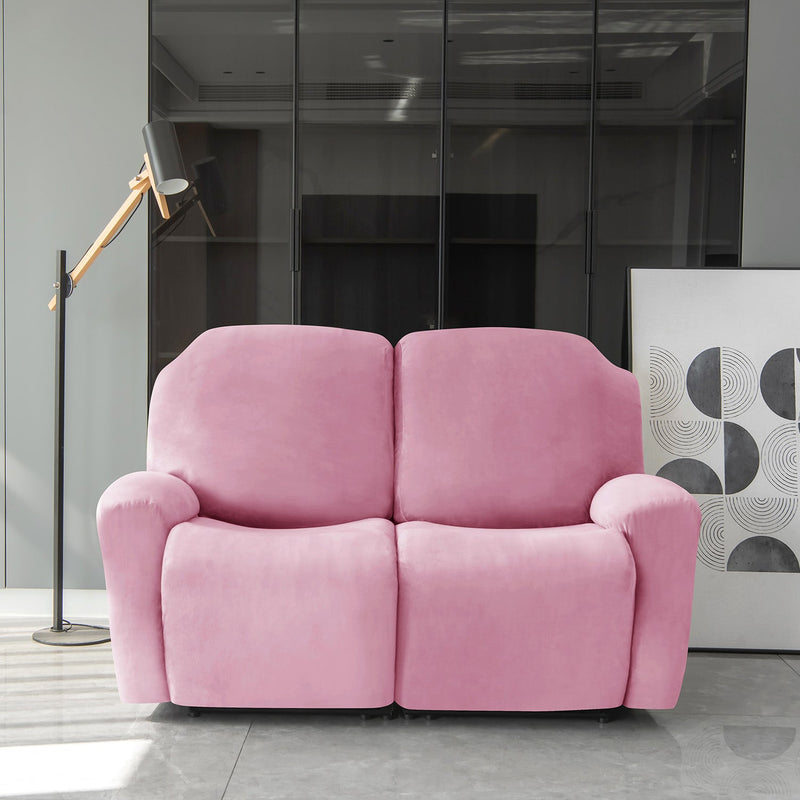 Housse de Fauteuil et Canapé Relax - Velours Rose