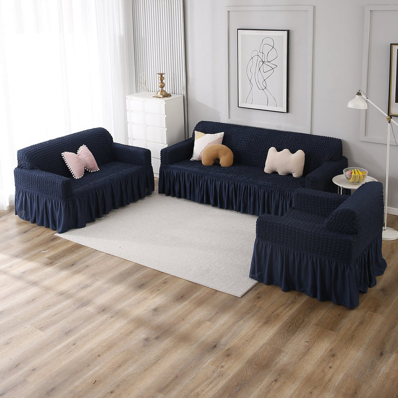 Housse de Canapé Extensible - Bleu Marine