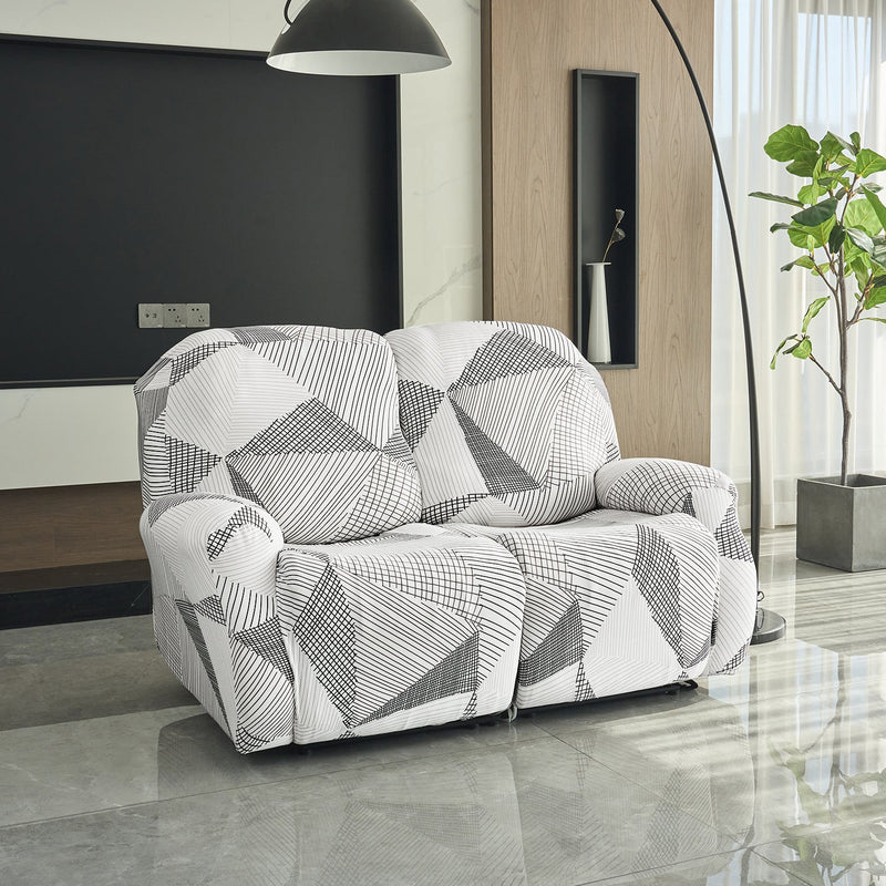 Housse de Fauteuil Relax - Blanc Neige et Noir