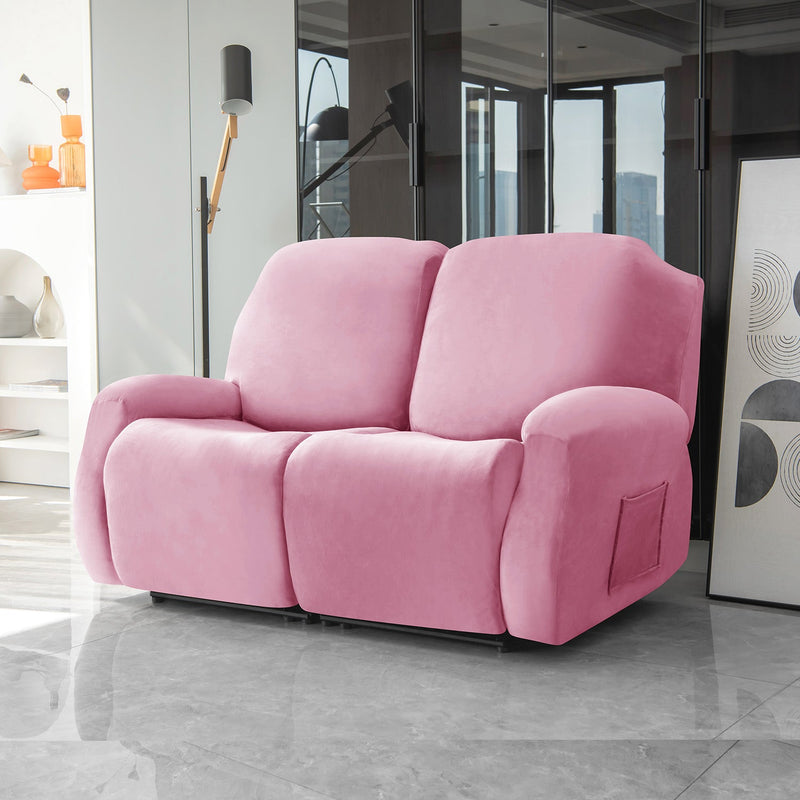 Housse de Fauteuil et Canapé Relax - Velours Rose