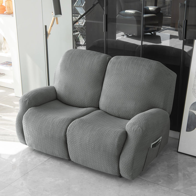 Housse de Fauteuil Relax - Gris Jacquard