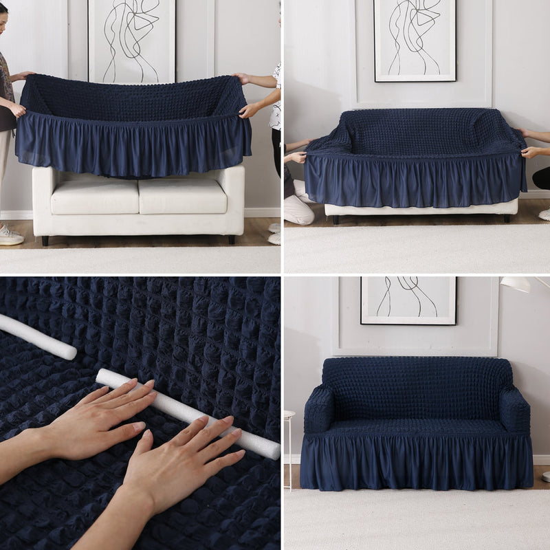 Housse de Canapé Extensible - Bleu Marine