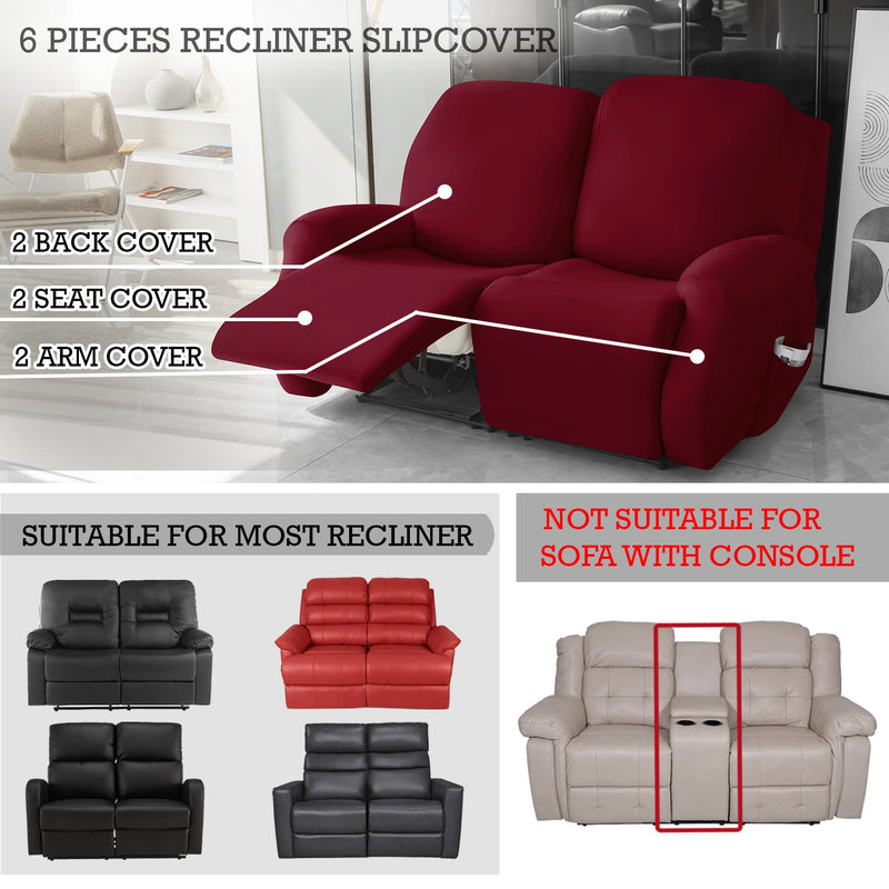 Housse de Fauteuil et Canapé Relax - Rouge Bordeaux