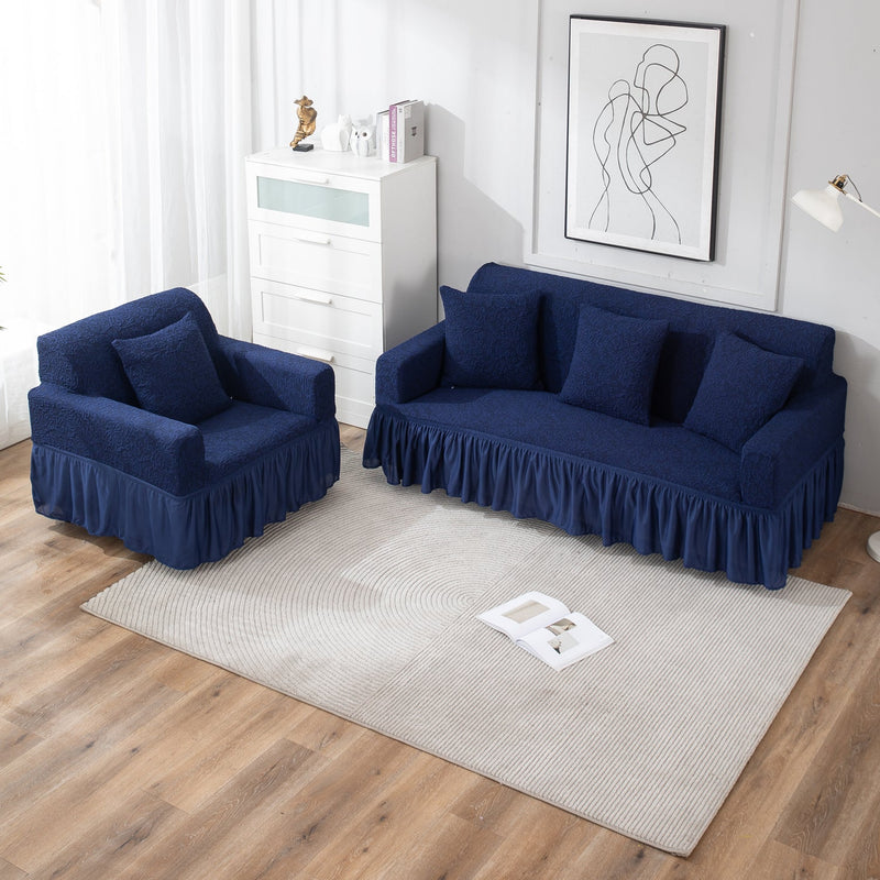 Housse de Canapé Extensible - Bleu Marine