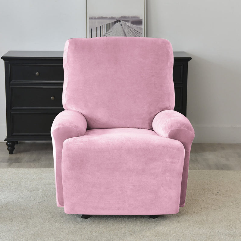 Housse de Fauteuil et Canapé Relax - Velours Rose