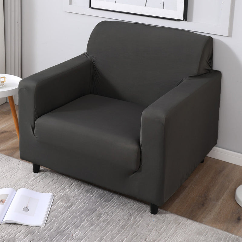 Housse de Canapé Extensible - Gris Foncé