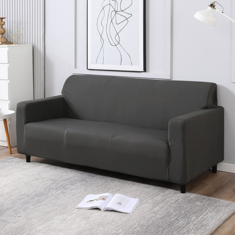 Housse de Canapé Extensible - Gris Foncé