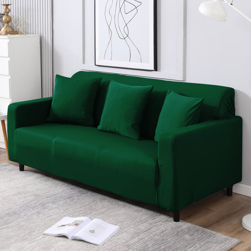 Housse de Canapé Extensible - Vert Bouteille