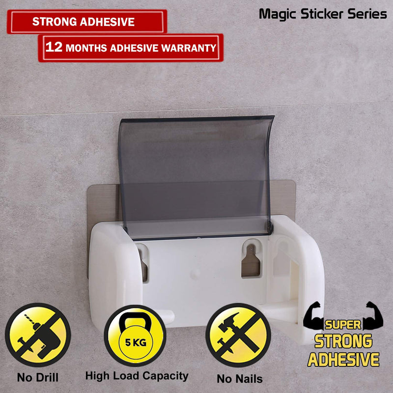 Porte-rouleau de papier toilette auto-adhésif série Magic Sticker