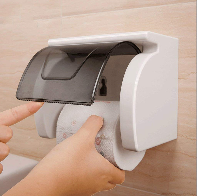 Porte-rouleau de papier toilette sans perçage, série d'autocollants magiques