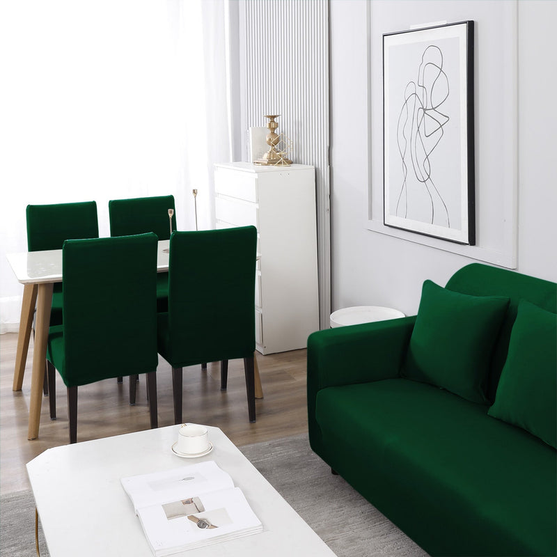 Housse de Canapé Extensible - Vert Bouteille