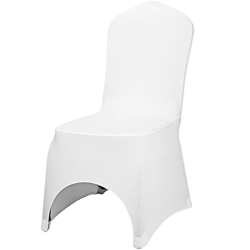 Housse de chaise mariage blanche avec une couverture extensible pour décoration élégante