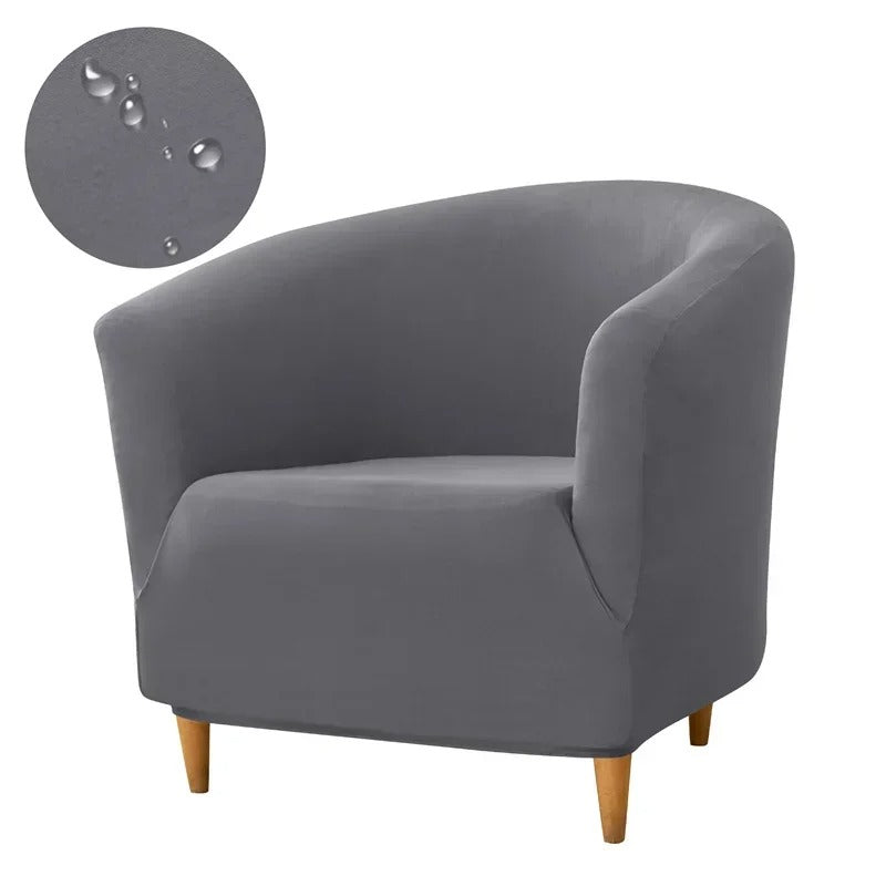 Housse Fauteuil Cabriolet - Velours Gris Foncé