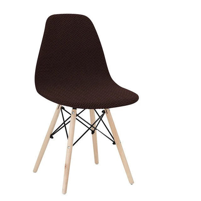 Housse de Chaise Scandinave Imperméable - Marron