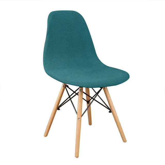 Housse de Chaise Scandinave - Bleu Canard Émeraude