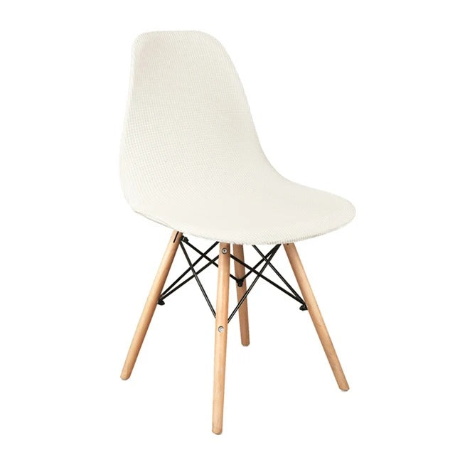 Housse de Chaise Scandinave - Blanc Neige