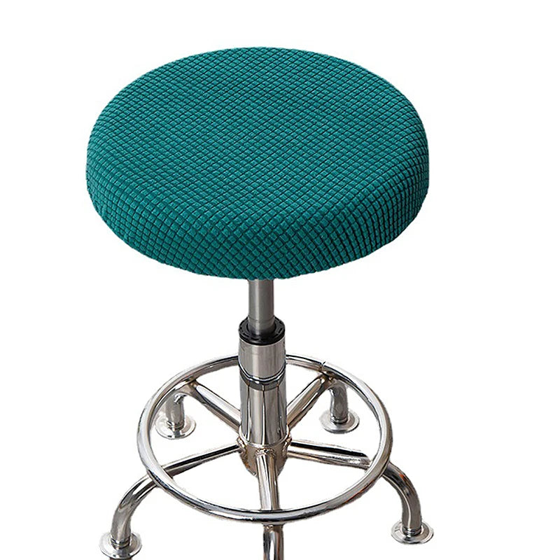 Housse Tabouret Bar Rond Jacquard