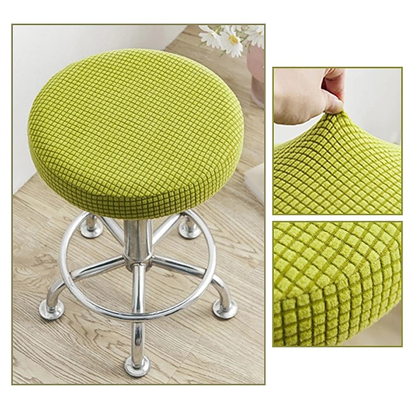 Housse Tabouret Bar Rond Jacquard