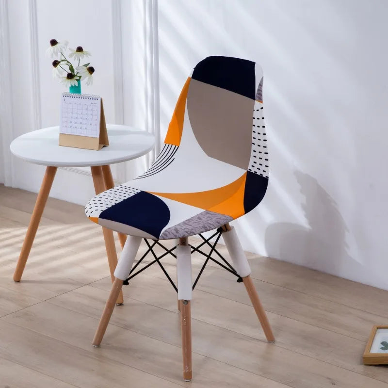 Housse Chaise Scandinave Motifs Imprimés